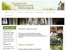 Tablet Screenshot of kirche-drevenack.de